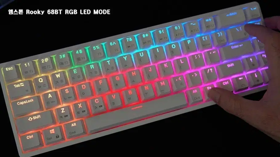 엠스톤 ROOKY 68BT 블루투스 기계식 키보드 RGB